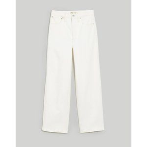 NWT Womens Petite Size 25 25P Madewell The Perfect Vintage Wide-Leg Crop Jean